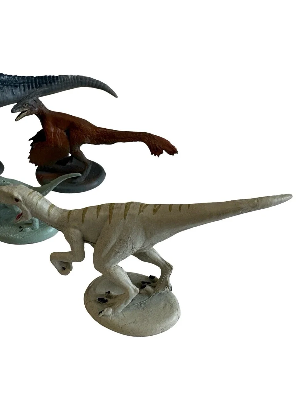 Vtg Dinosaurs Cake Top Figure Set Lot